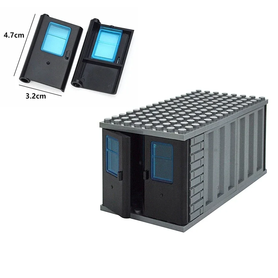 لتقوم بها بنفسك مدينة أصدقاء اللعب منزل MOC أجزاء سياج الدرج سلم بوابة اللبنات نافذة الباب حديقة تجميع الطوب Leduo #6