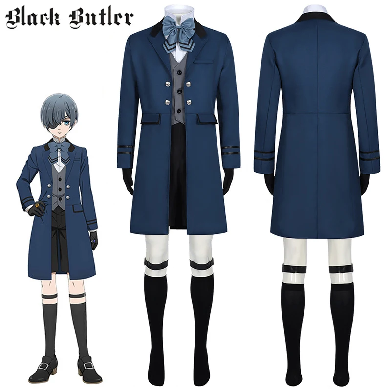 

Сиэль Фантомхайв костюмы для косплея аниме Черный дворецкий наряд для ролевых игр Хэллоуин карнавальный наряд для вечеринки для мужчин