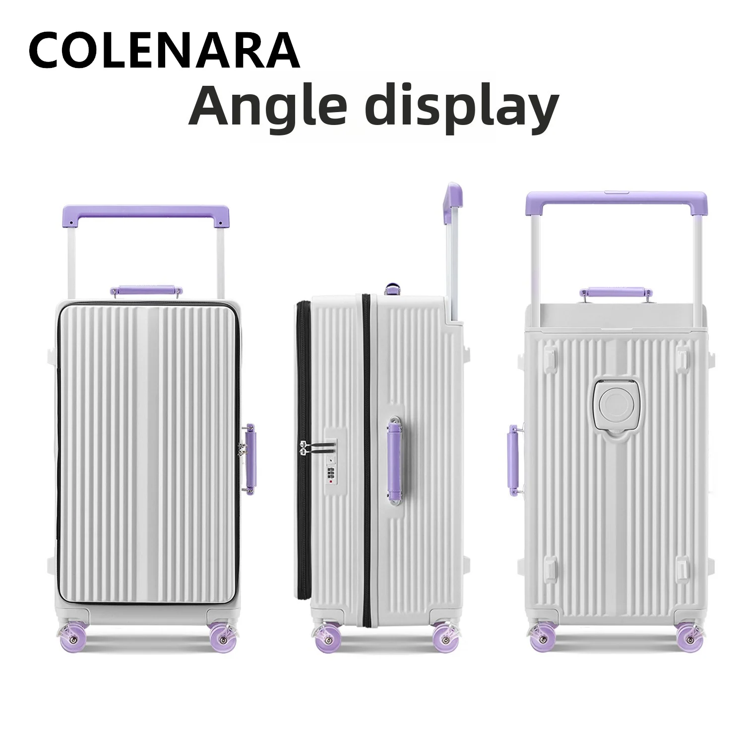 COLENARA Travel Luggage 20 Inch Zipper Boarding Case 24