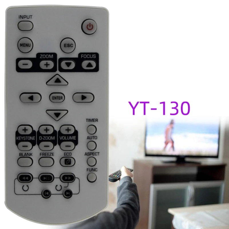 YT-130 Điều Khiển Từ Xa Cho XJ-A142 XJ-A147 XJ-A242 XJ-A247 XJ-A252 XJ-A257 XJ-M141 XJ-M146 Phụ Kiện Máy Chiếu