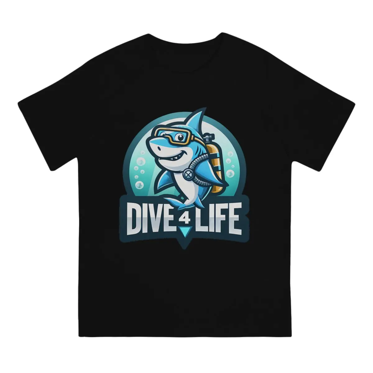 Dive 4 Life Unique TShirt Shark Scuba Diving Top Quality Creative Gift Clothes  T Shirt Stuff Hot Sale