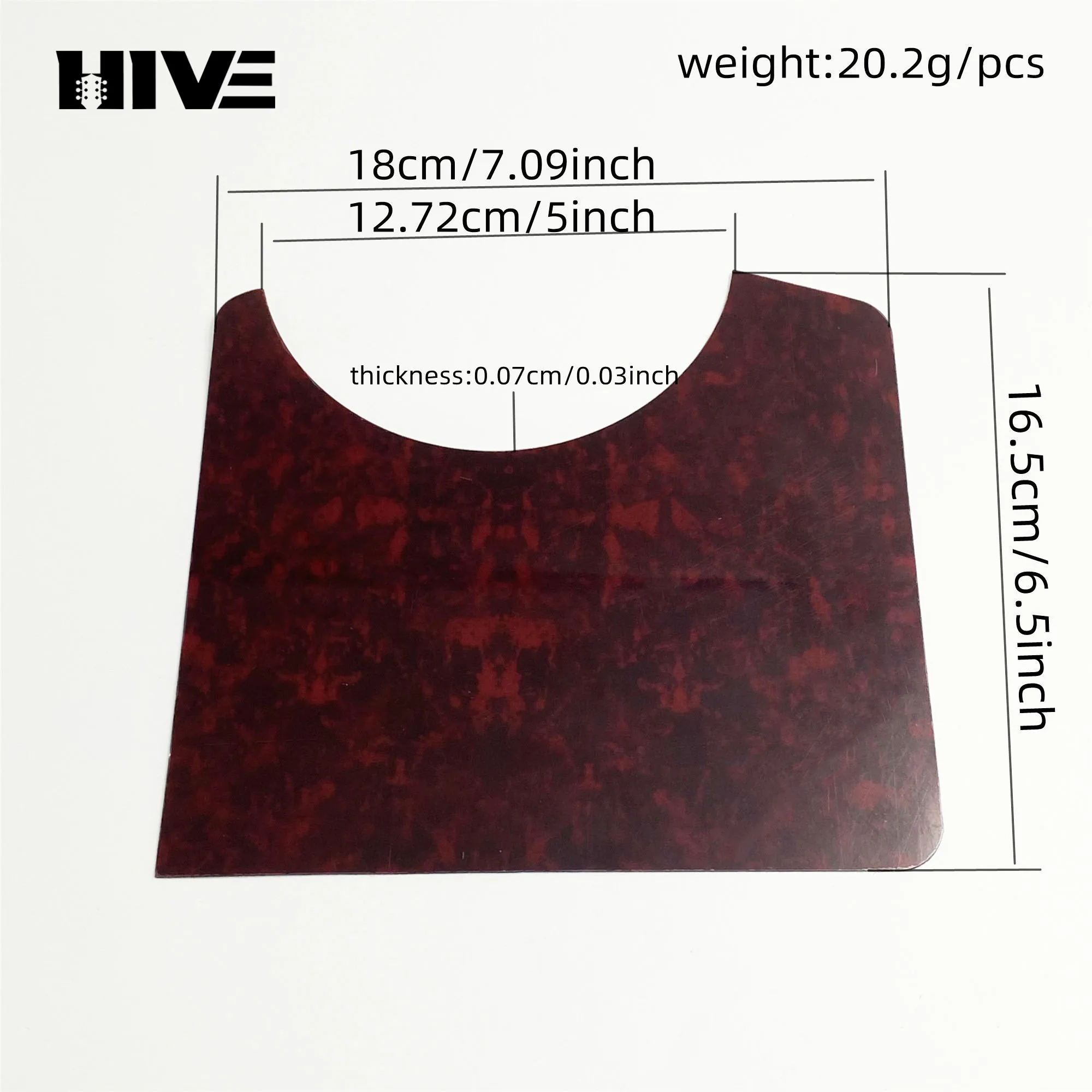 Classical Guitar Guard Plate Wooden Guitar Pickguard Pvc Large Opening Type Top Guitar Pickguards Guitar Decorative