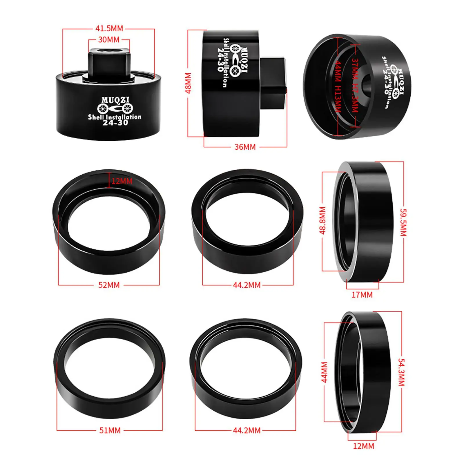 Bottom Bracket Remover BB86 BB30 BB92 PF30 Portable Press-in Tool Set for Mountain Bike Repair Shop