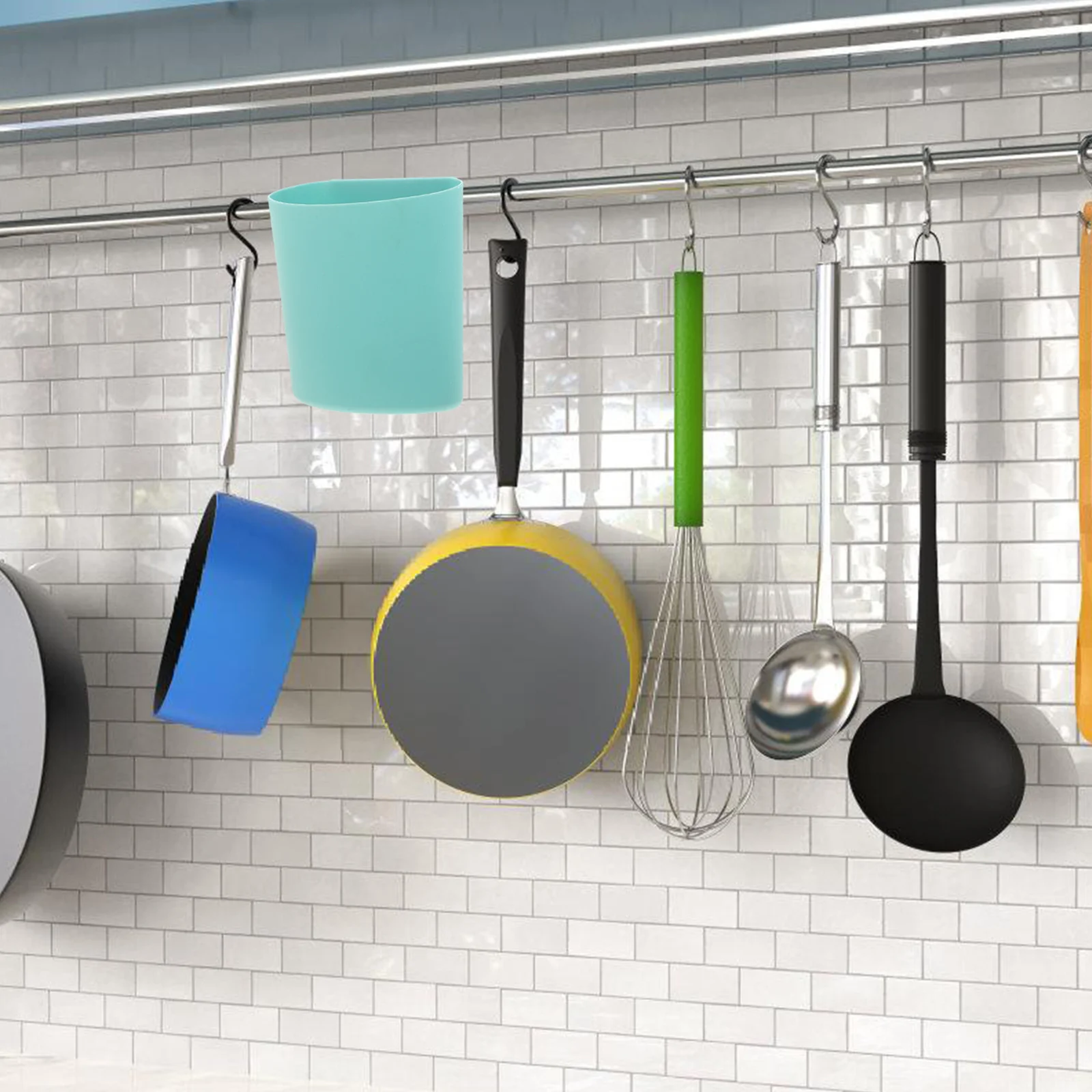 

4Pcs Plastic Hanging Basket Storage Buckets Lightweight for Rolling Cart Kitchen Bathroom Shelf Organizer Small Hanging Basket