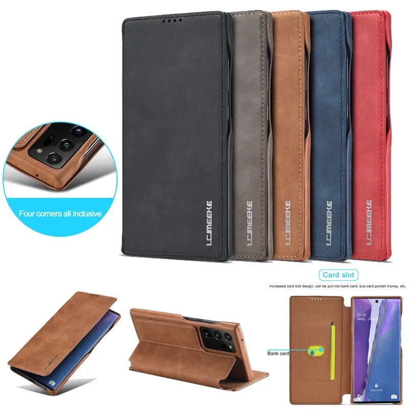 Luxury Thin Leather Case Flip Cover For iPhone 16 15 14 13 12 Mini 11 Pro XS Max XR 8 7 Plus SE Folio Stand Magnetic Coque Slots