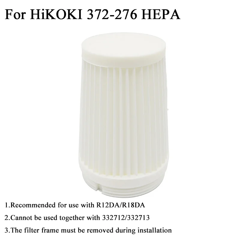 

372-276 HEPA эффективный фильтрующий элемент, фильтрующее устройство для крышки экрана для Hitachi, для Hikoki R12DA R18DA, запасная часть для пылесоса