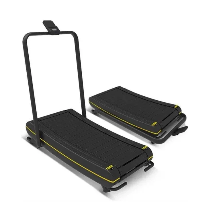 

Commercial unpowered treadmills in gyms tracked curved mechanical treadmills curved household treadmills