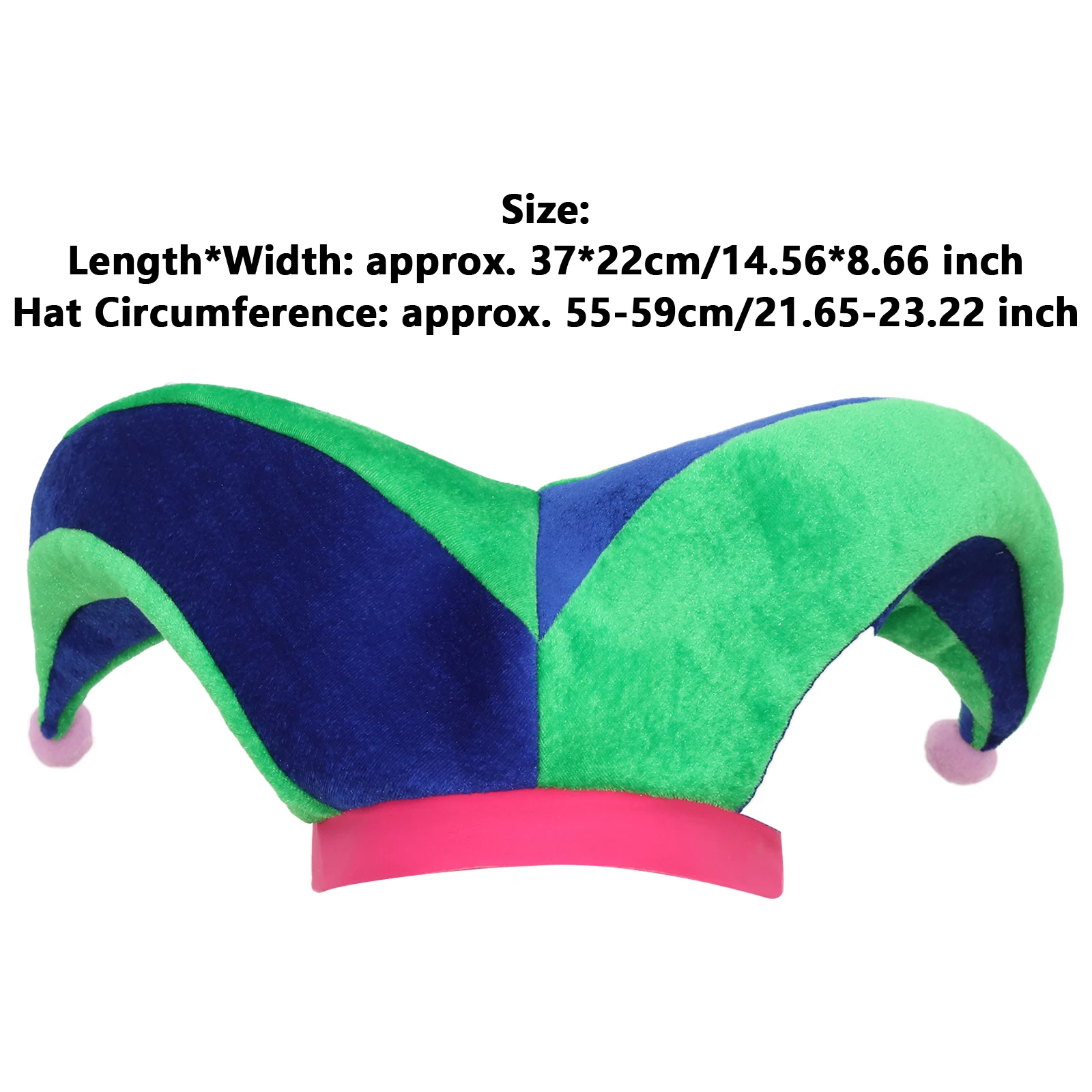 Adultos niños divertido lindo sombrero de payaso gorra accesorio de disfraz para Cosplay puesta en escena fiesta temática Halloween carnaval mascarada