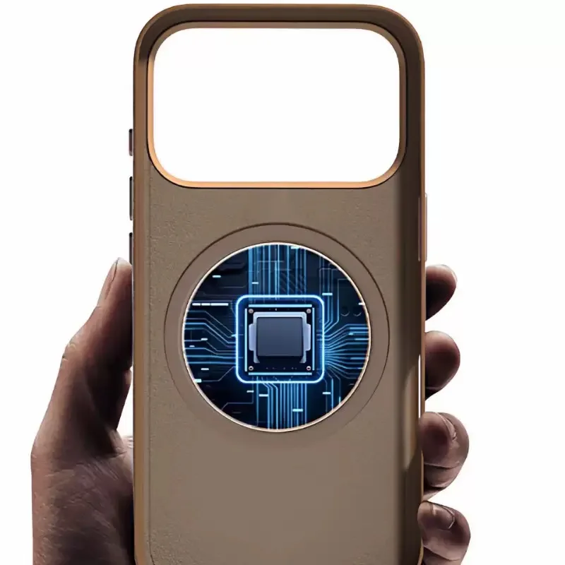 حافظة جلدية أصلية جديدة رسمية مع Magsafe Apple لهاتف iPhone 17 Pro Max 17 Pro شحن لاسلكي مغناطيسي 17 مع غطاء الشعار