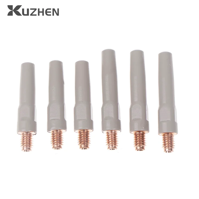 

2Pcs/Set 15AK Welding Contact Tips New Coating Protect 25mm M6 Gas Nozzle Tip 0.8mm-1.2mm MIG Welding Torche Welding Tool Parts