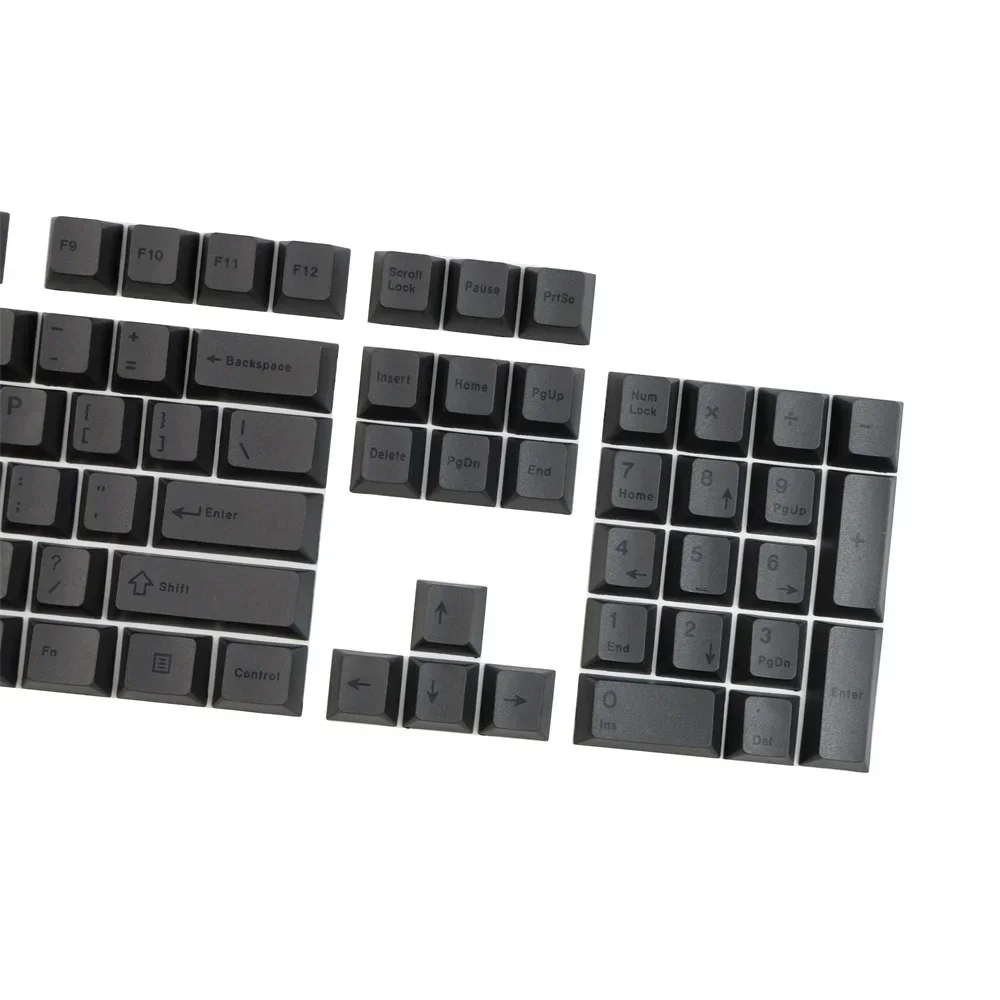 Subbed Inglês Preto PBT Keycap, Perfil cereja, DYE, GH60, 68, 75, 84, 87, 104, 108, 960, 980, teclado mecânico