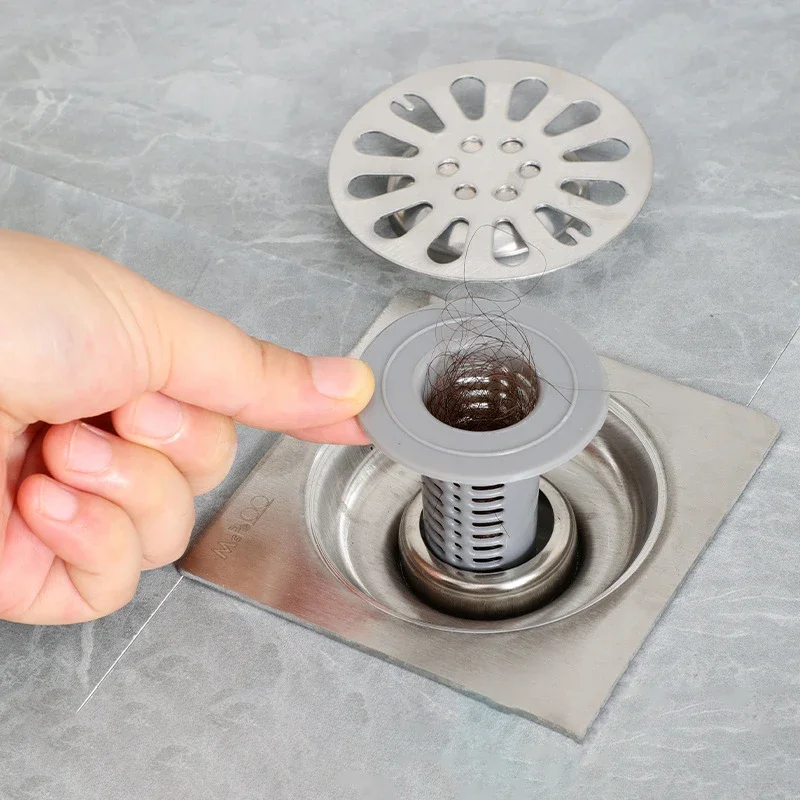 4PCS Plastic Sink Drain Filter Anti Clogging Hair Catcher Shower Bathroom Essential Pipes and Drainage Accessories - Image 2