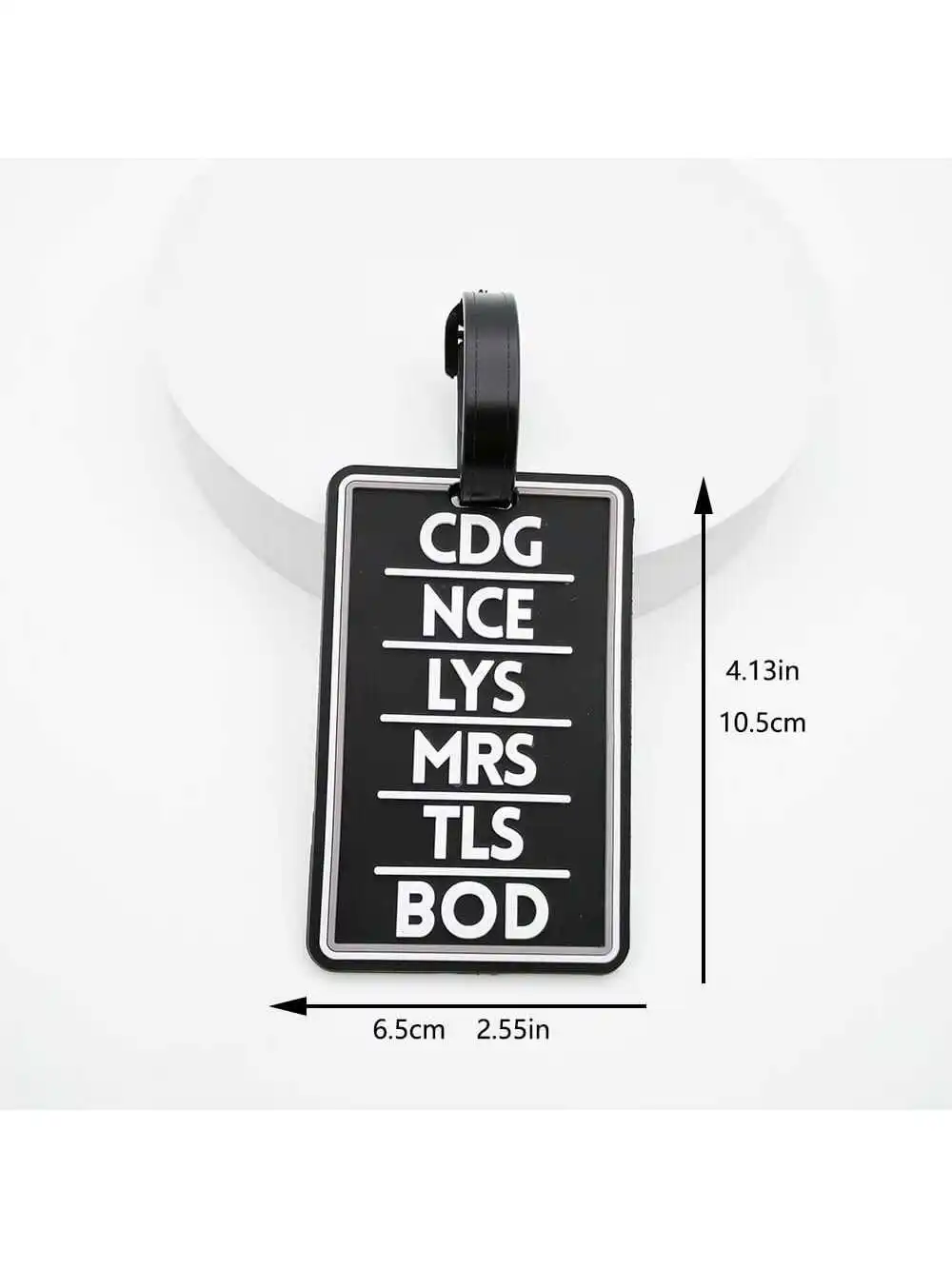 1PCS Cute Luggage Tag Creative Letter Suitcase Silicon Portable Travel  Addres Holder Bag Tags for Luggage Travel essentials