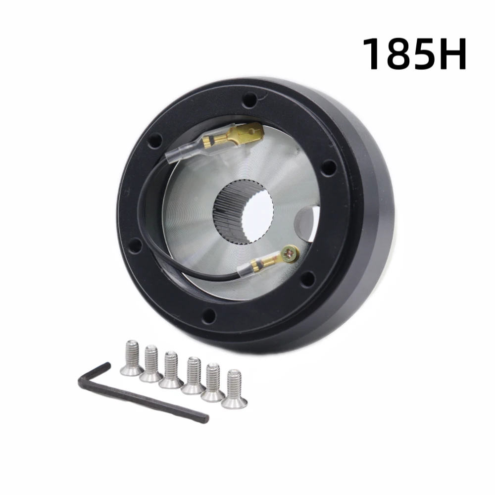 Quick Release Steering Wheel 185H 6 Bolt Short Hub Adapter Compatible With 60-74 Volkswagen 411 412 Beetle