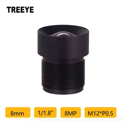 4K 8mm Lens HD 8MP 1/1.8β m12 Lens OpenMV CCTV Lens Video Surveillance Camera Face Scanning Sports Camera Drones Lens Accessory