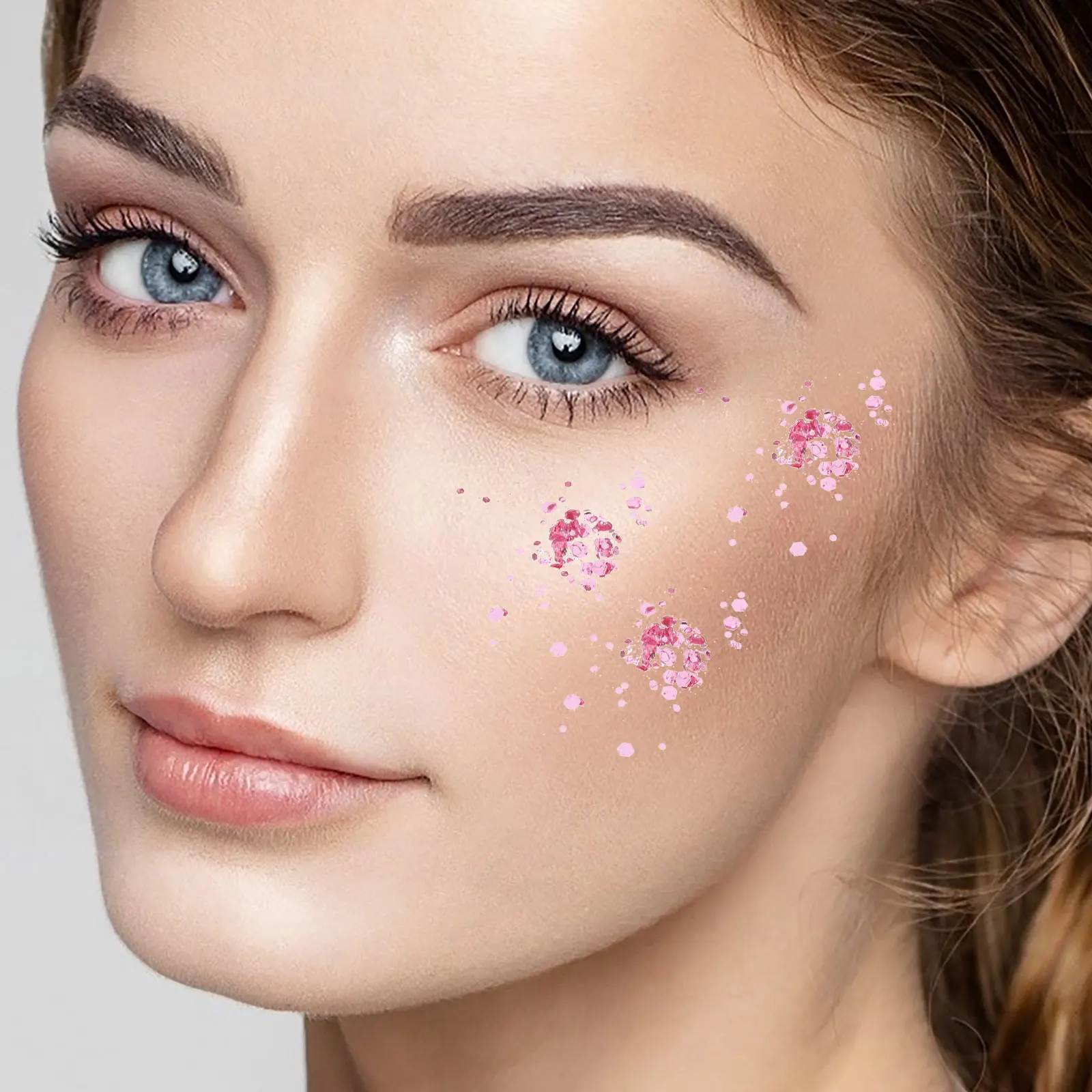 5Pcs Shining Body Gel Sequin Infused Lotion for Radiant Skin Texture Enhancer Glitter Eyeshadow Base Decorative Cream