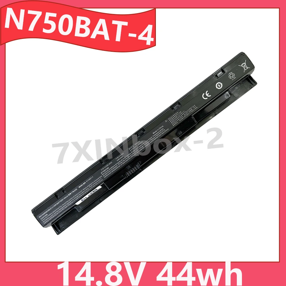 

N750BAT-4 14.8V 44wh Laptop Battery For Clevo N750WU 6-87-N750S-4EB1 6-87-N750S-31C00