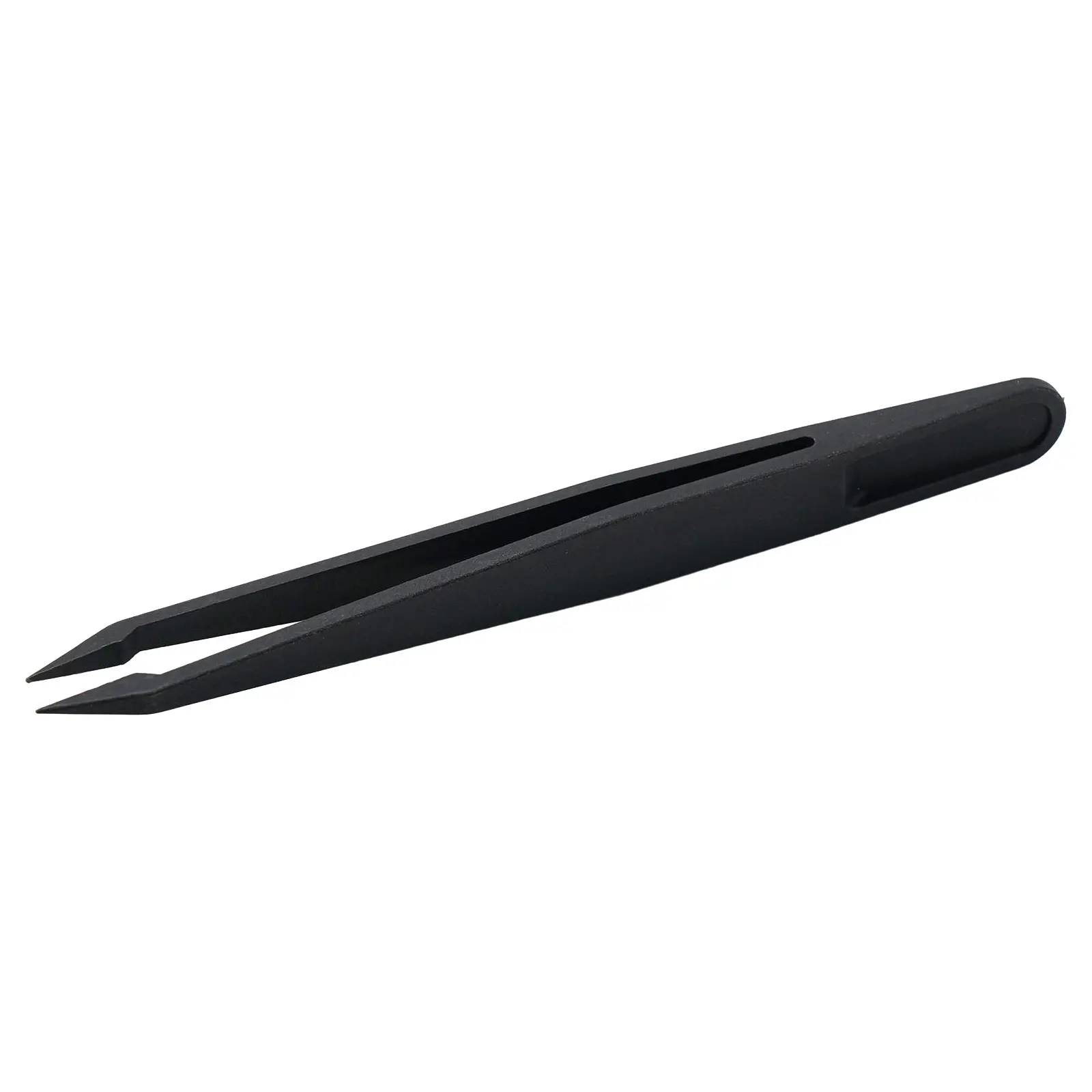 Anti-Static Carbon Fiber Tweezers Precision Maintenance Industrial -=Repair-= Curved Tool Working Model Making Hand Tool