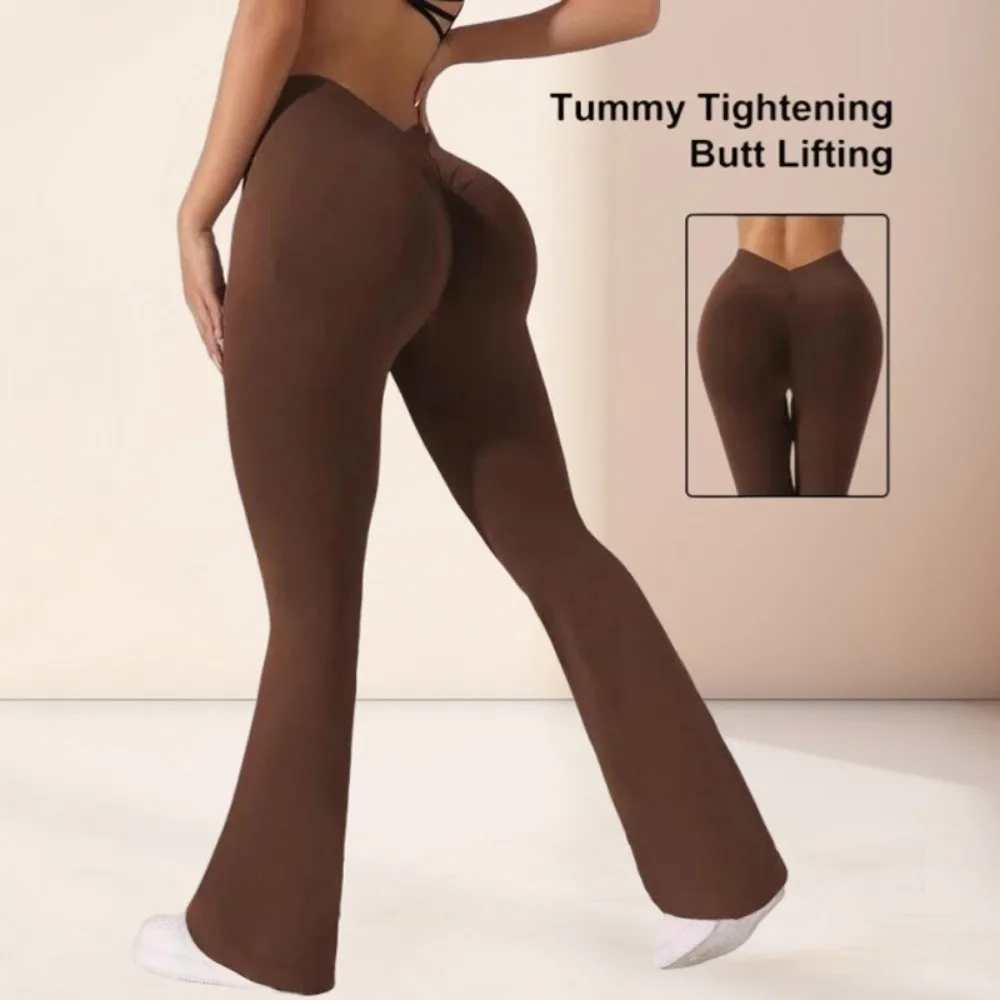 

Спортивные брюки для йоги с v-образной талией, эластичные спортивные леггинсы для фитнеса с подъемом бедер, быстросохнущие дышащие бесшовные леггинсы для йоги для девочек