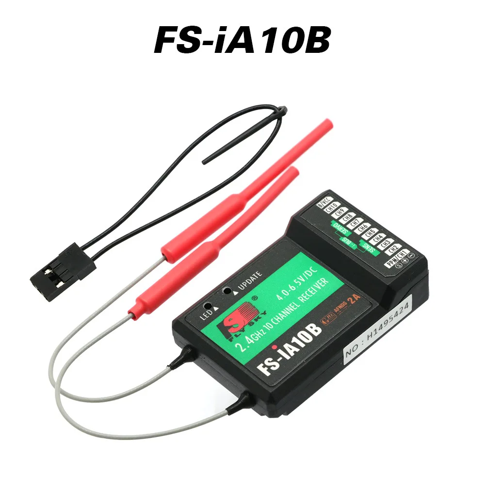Flysky 2.4G 10CH FS-iA10B 10 Channels Receiver FS IA10B for Transmitter FS-I10 FS-I6S FPV RC Helicopter Quadcopter Aircraft