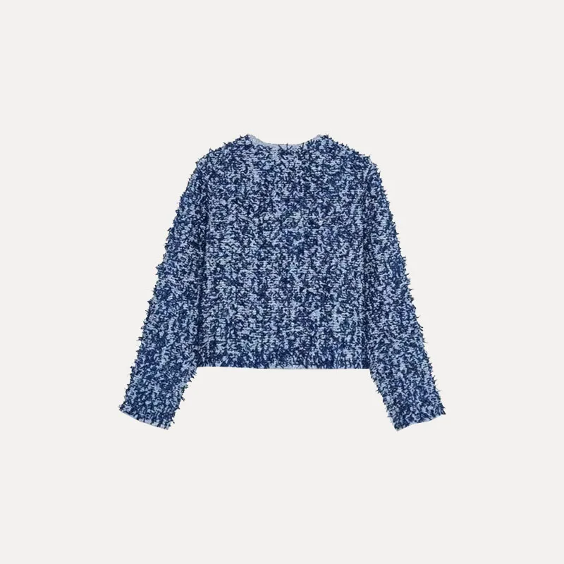 

Ele round Ne Long Sve Трикотажная верхняя одежда Весна 2025 г. Женское пальто Faion Street Sle из полиэстера 00% ор.