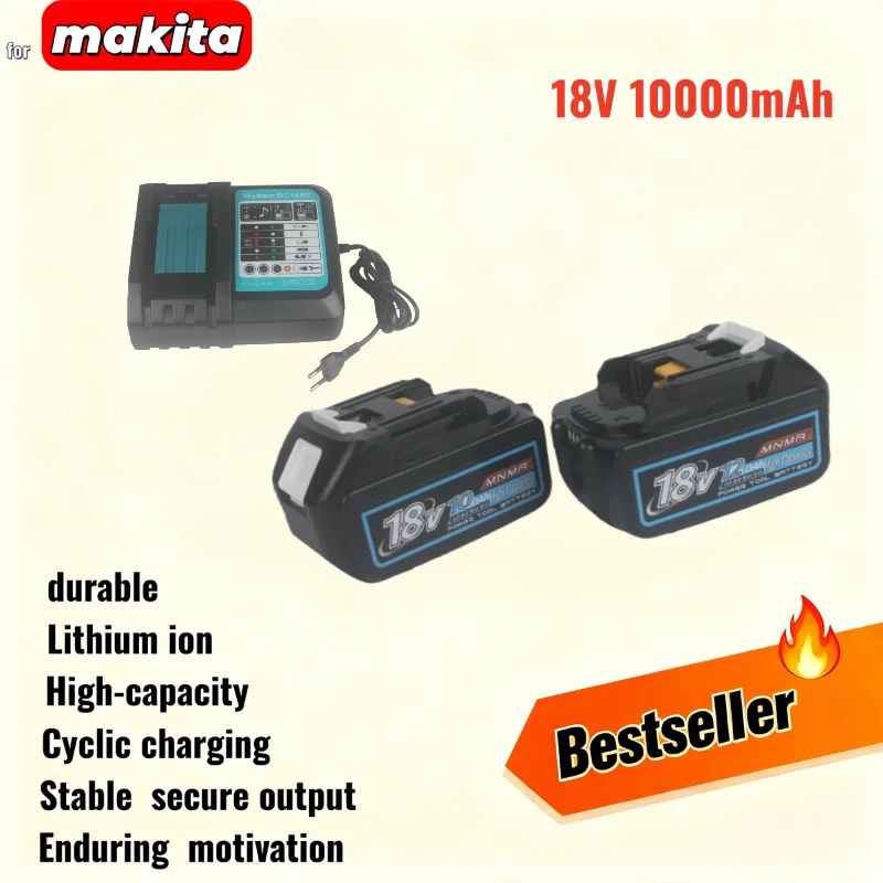 18V 6/8/10/12Ah Cycling charging Lithium-Ion for MAKITA Electric tool for BL1860 & More，Charger is optional，shipping included