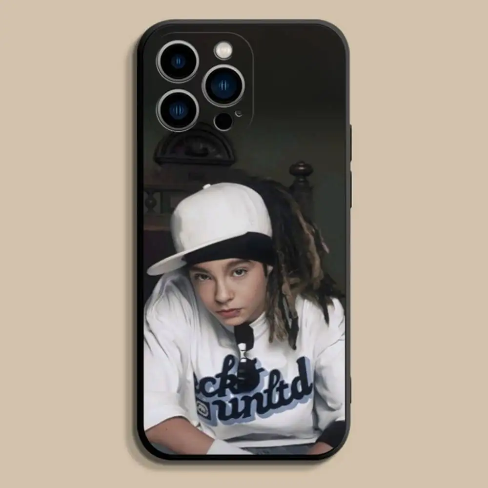 Чехол для телефона Singer T-Tom B-Bill Kaulitz для iPhone 17,16,15,14,13,12,Pro,Max,Plus,E,SE4,Air,Mini,черный мягкий чехол