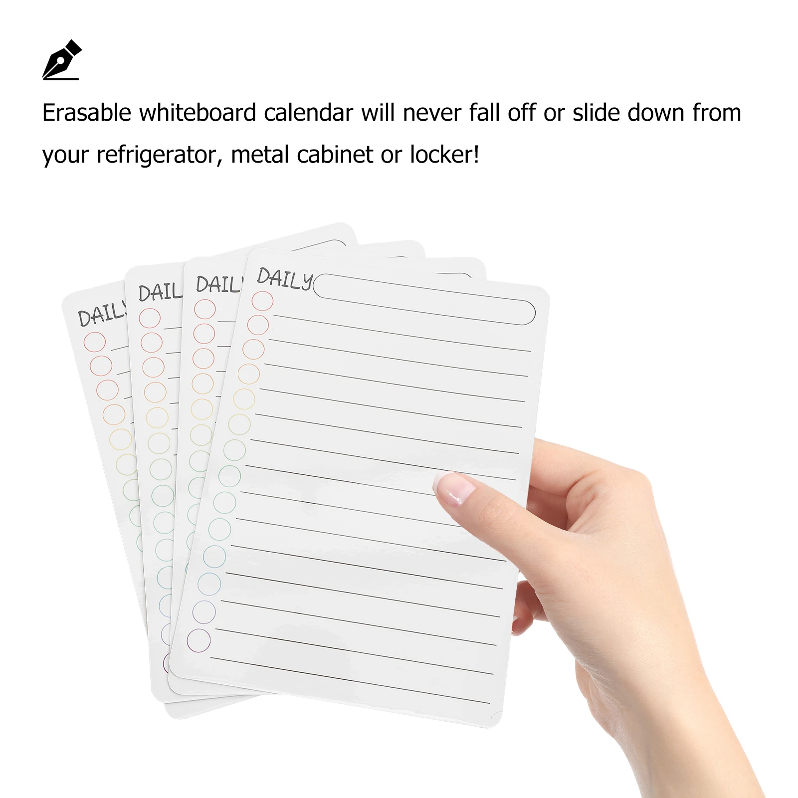 

4 Pcs Daily Whiteboard Magnetic Schedule Planner Dry Erase Organizer Work Large Whiteboards