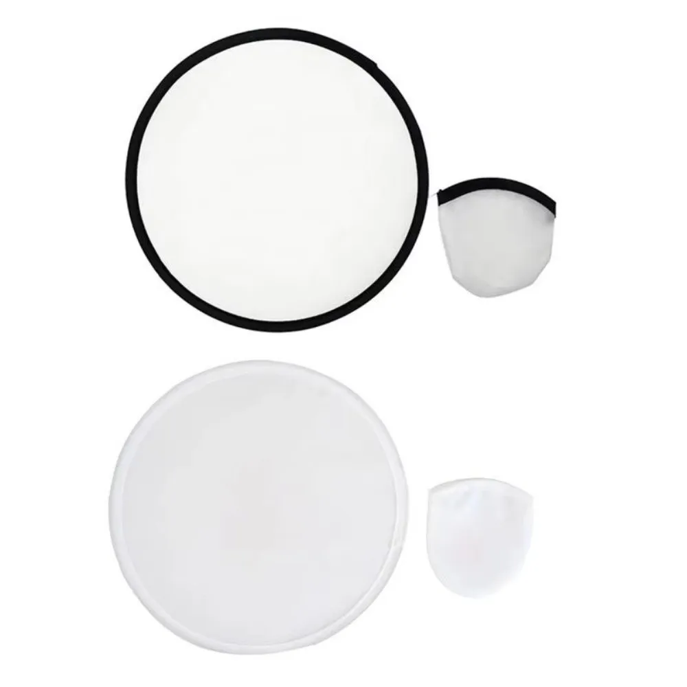 New Round Shape Folding Fan Foldable Design Circular Portable Fan Simple Style Handheld Size Foldable Fan For Women