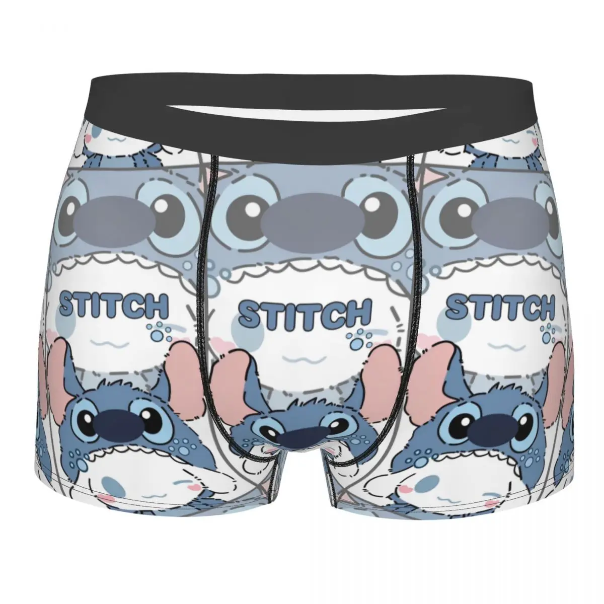 Niestandardowe śmieszne bokserki Stitch And Cinamonroll fajna bielizna Cartoon wygodne bokserki spodenki Gag prezent męskie kalesony Merch