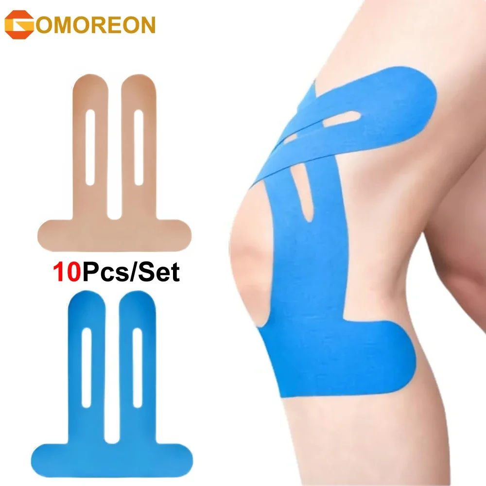 10Pcs Kinesiology Tape for Knees,  Elastic Knee Tape, Athletic Tape Provide Support and Stability for Running, Hiking, Riding