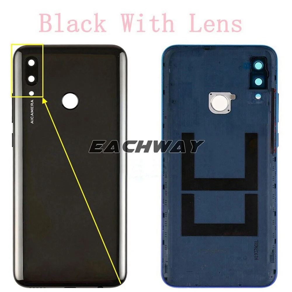 New Back Glass Cover For Huawei P Smart 2019 Back Battery Cover Rear Housing Case Replacement For Huawei P Smart 2019 Back Cover