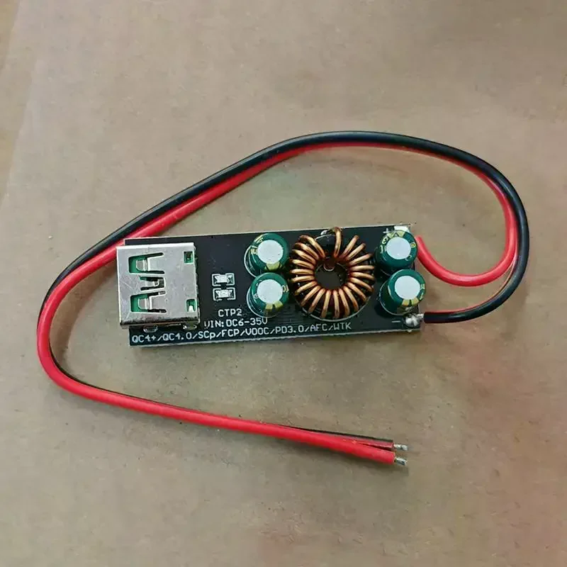 QC4.0 QC3.0 USB Type-C Mobile Phone Quick Charge Adapter 6-35V Step Down Boost Module For Huawei SCP/FCP