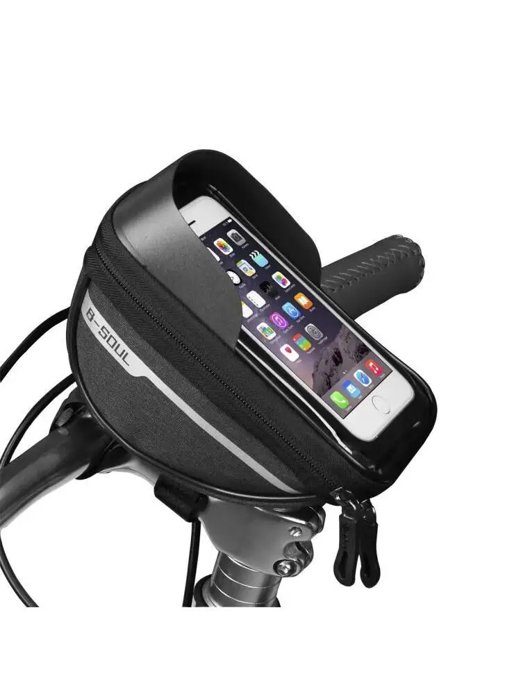 AliExpress NONE Waterproof Touch Screen Bike Handlebar Bag with Sun Shade Cover 1L Polyester Cycling Phone Pouch