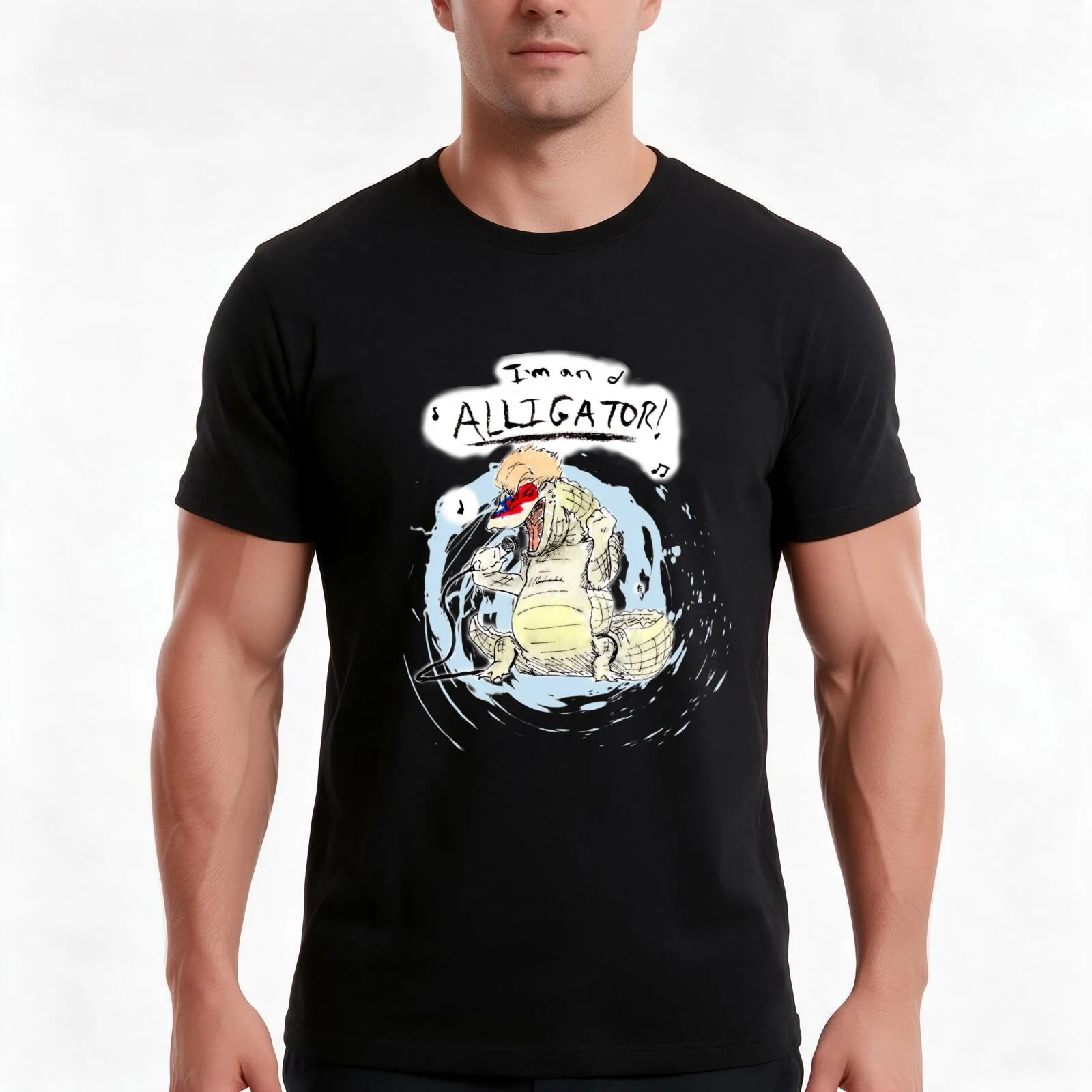 Moonage Daydream T-Shirt Summer Casual Cotton Tee Oversized Streetwear Tops Vintage Graphic Print Loose Fit Short Sleeve