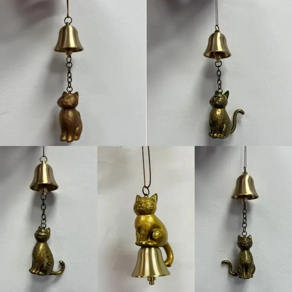 

Creative Cat Wind Chime Quiet Wind Chimes Retro Unique Cat Garden Decor Bell Decorations Yard Decor Pendant Wind Chimes