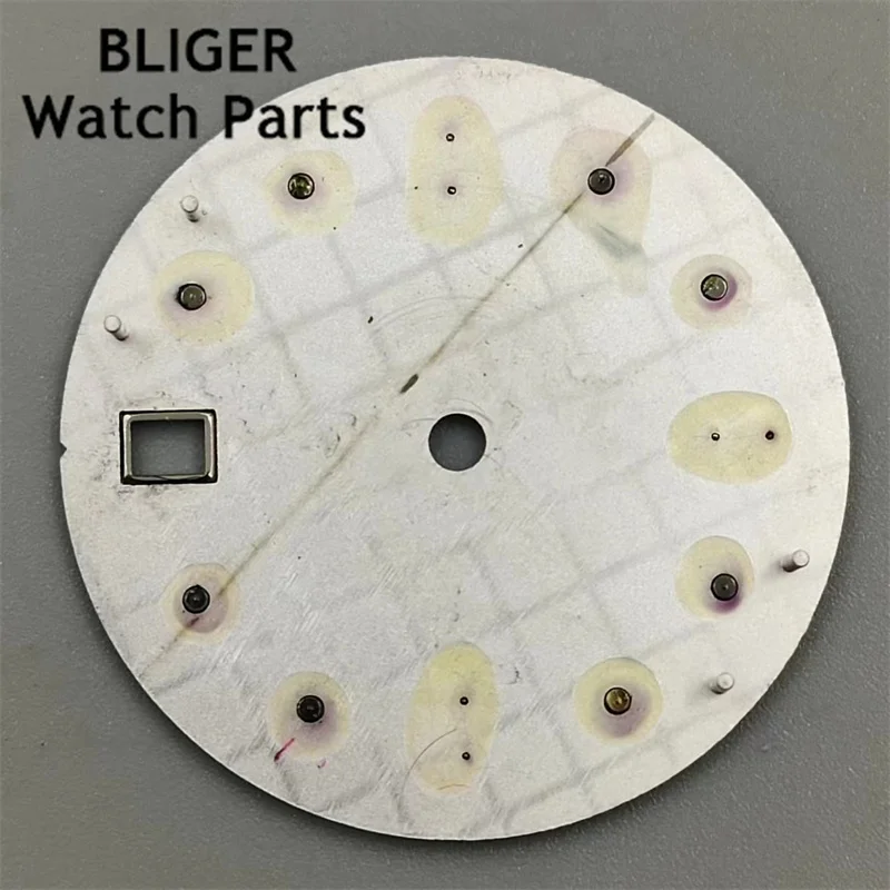 BLIGER 29mm Gradient  Dial Fit NH35 NH36 Movement Automatic C3 Green Luminous Watch Face Modified Watch Accessories