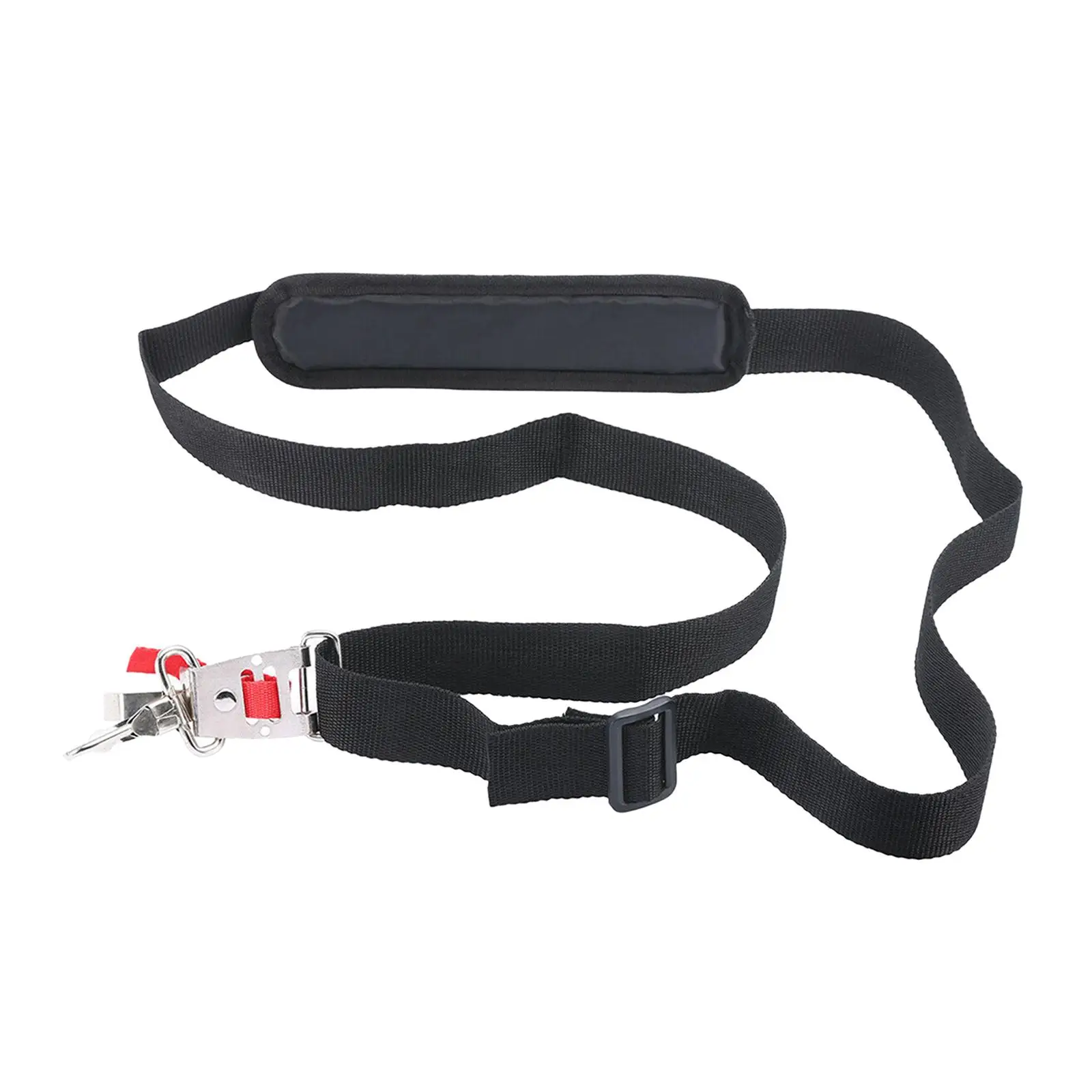 Single Strimmer Shoulder Harness Soft Quick Release Lawn Mower Strap for Brush Cutter Lawn Mower Brushcutters Parts Black