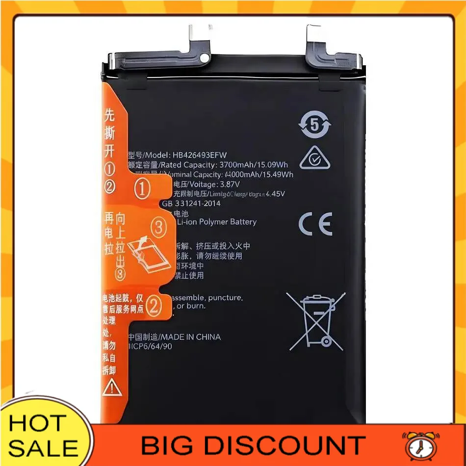 

Reliable Power Supply For Huawei Honor 50SE HB426493EFW 3900Mah Long Lasting Mobile Phone Battery