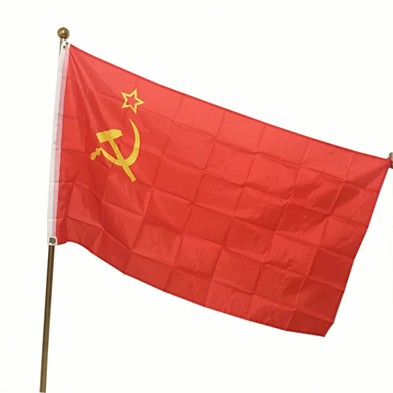 90x60cm Red CCCP Flag Union of Soviet Socialist Flag Republics Super-Poly Indoor Outdoor USSR Country Russian Banner