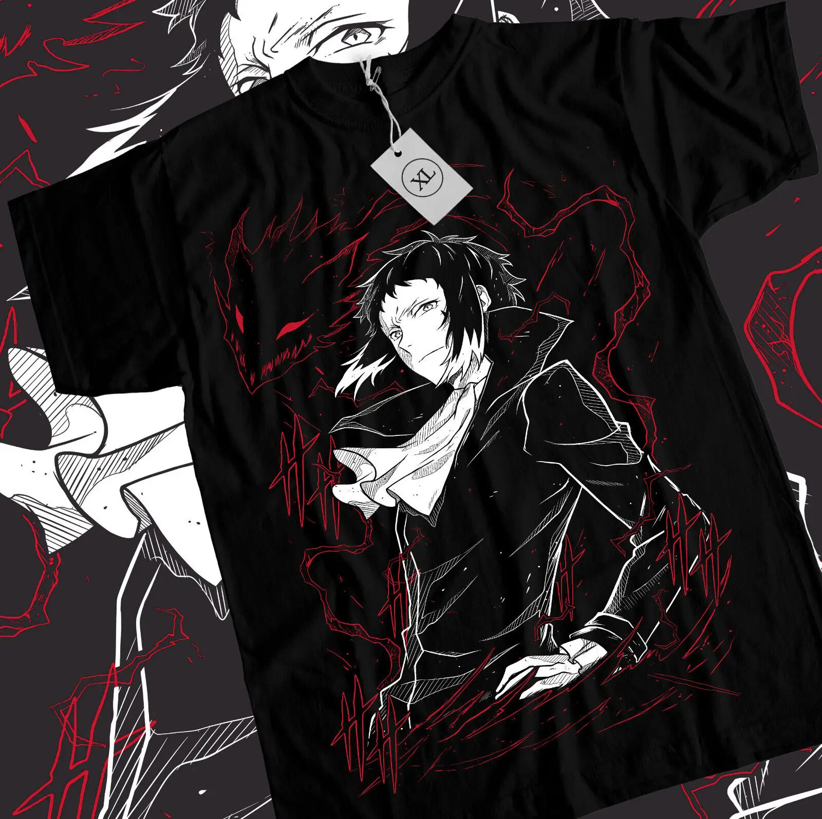 

Ryunosuke Akutagawa T-Shirt Bungou Stray Dogs Japanese Black Shirt All Size