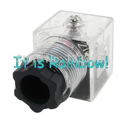 Repairing Part 3 Pin DIN Plug LED Solenoid Valve Connector AC 220V/110v/24v/12v