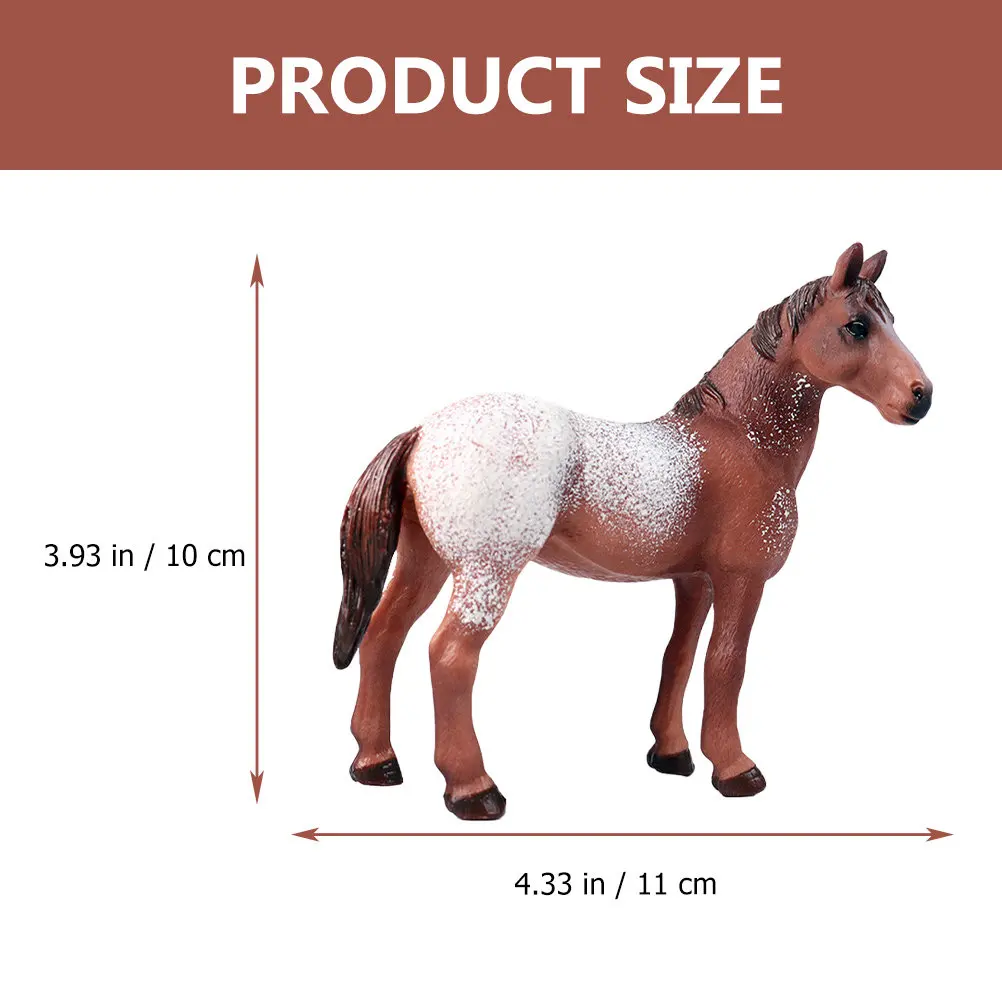Realistic PVC Horse Ornament for Home, Office & Kids' Cognitive Play – Creative Animal Decor