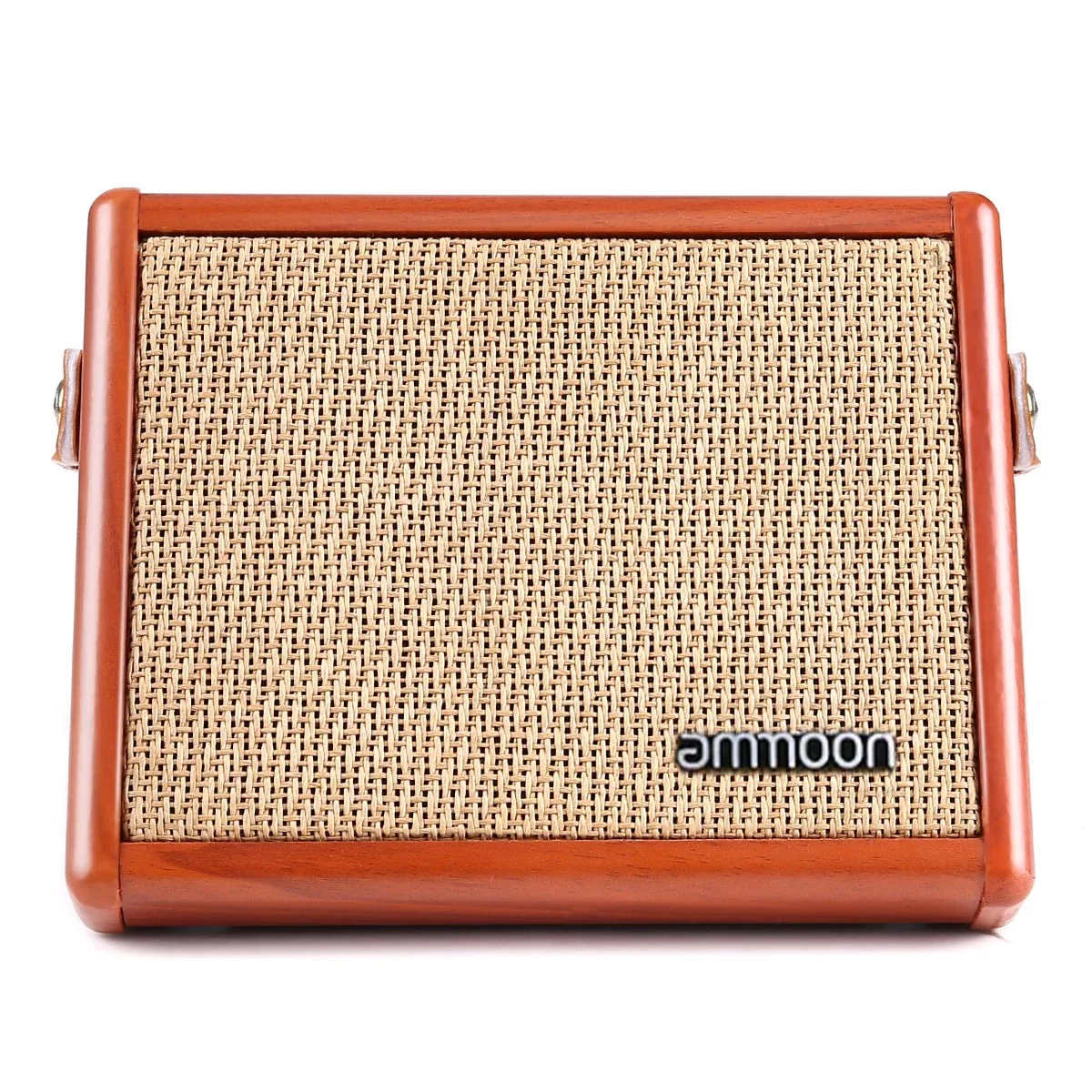 ammoon Acoustic Guitar Amplifier Amp BT Speaker with Microphone Input Supports Volume Bass Treble Control Reverb Effect