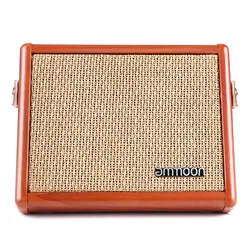 ammoon Acoustic Guitar Amplifier Amp BT Speaker with Microphone Input Supports Volume Bass Treble Control Reverb Effect