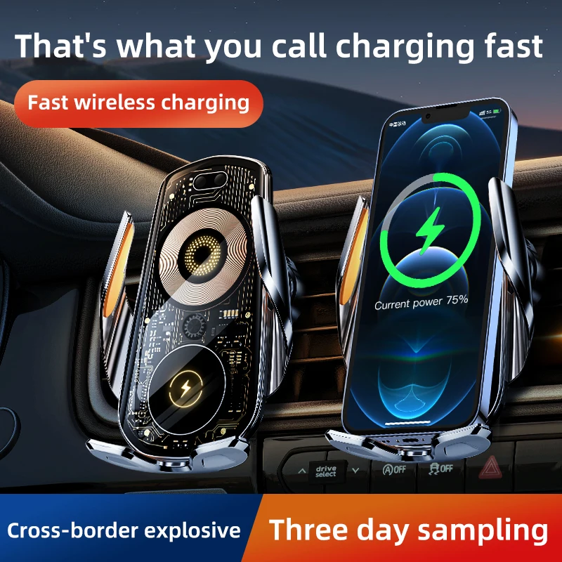 

Car Wireless Charger Phone Holder Mount 15W Fast Charging Station For iPhone Samsung Xiaomi Auto Magnetic Wireless Car Chargers