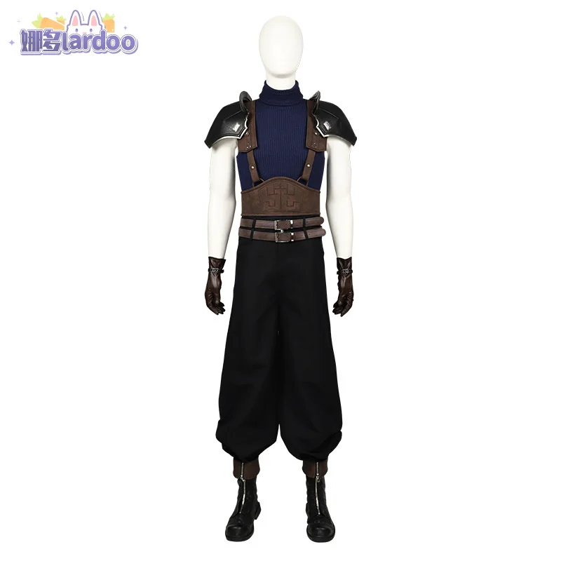 

Zack Fair cosplay costume FF7 game uniforms Zack Fair new full set with shoes men's Halloween Carnival party outfit custom made