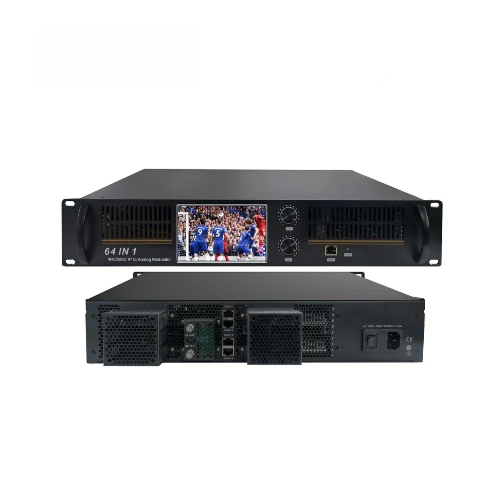 IP to Analog Modulator 2500C 64 in 1 NTSC PAL BG Agile Analog Modulator