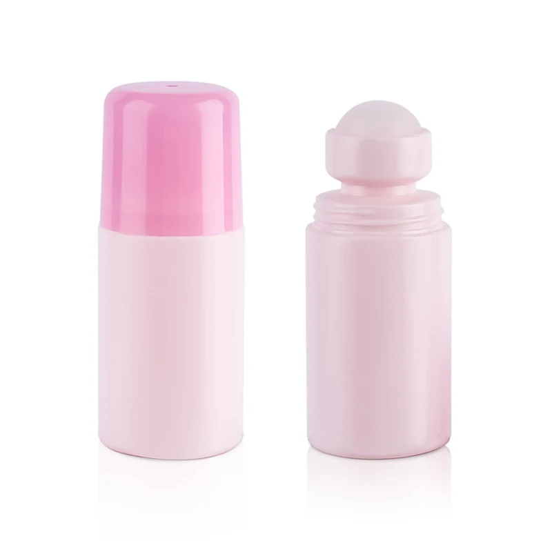 1/3/5 pçs 50ml garrafa de rolo de plástico vazio garrafas recarregáveis para diy desodorante óleo essencial perfume líquido cosméticos recipiente