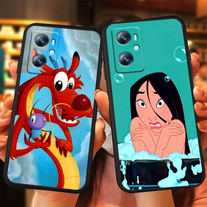 Hua Mulan Disney Cool Art For OPPO Find X6 X5 X3 A54S A5 A94 A16 A53S A57 A74 A72 A98 A78 A96 A9 5G Black TPU Phone Case